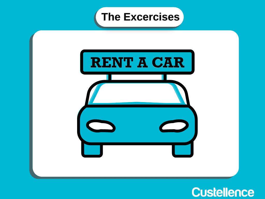 The Excercise is where the attendees of your workshop will apply the topics you covered in the presentation in a neutral example. This way they get to have a bit of hands on practice with the concepts in a stress free, no stakes setting.